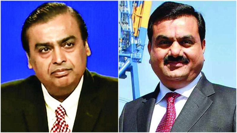 The rise & fall in wealth of Gautam Adani and Mukesh Ambani