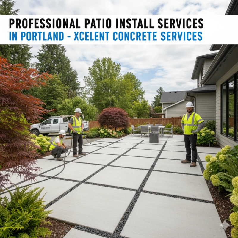 Professional Patio Install Services in Portland – Xcelent Concrete Services
