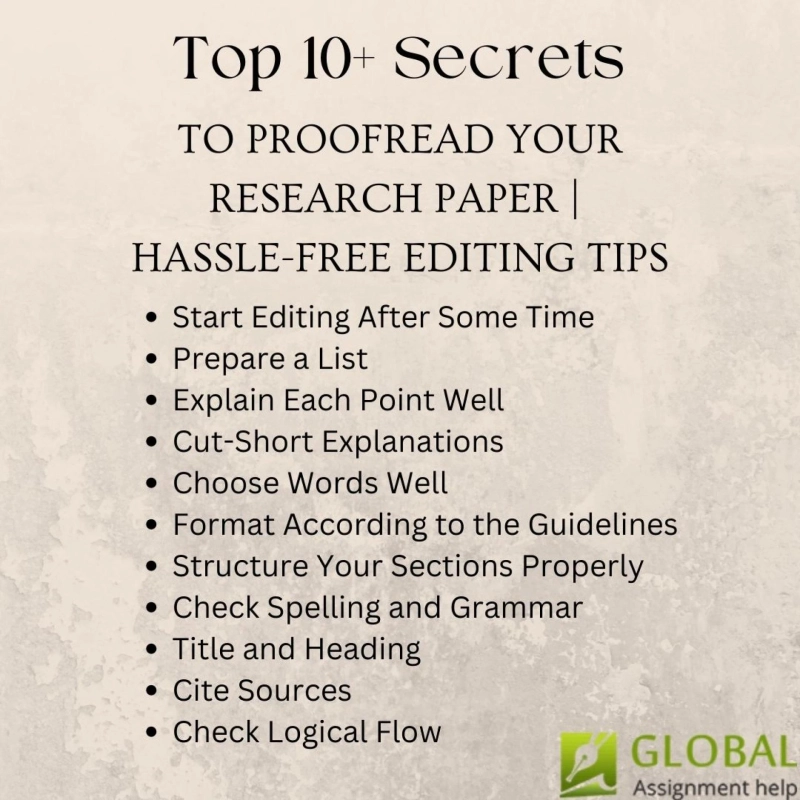 Top 10+ Secrets to Proofread Your Research Paper| Hassle-Free Editing Tips