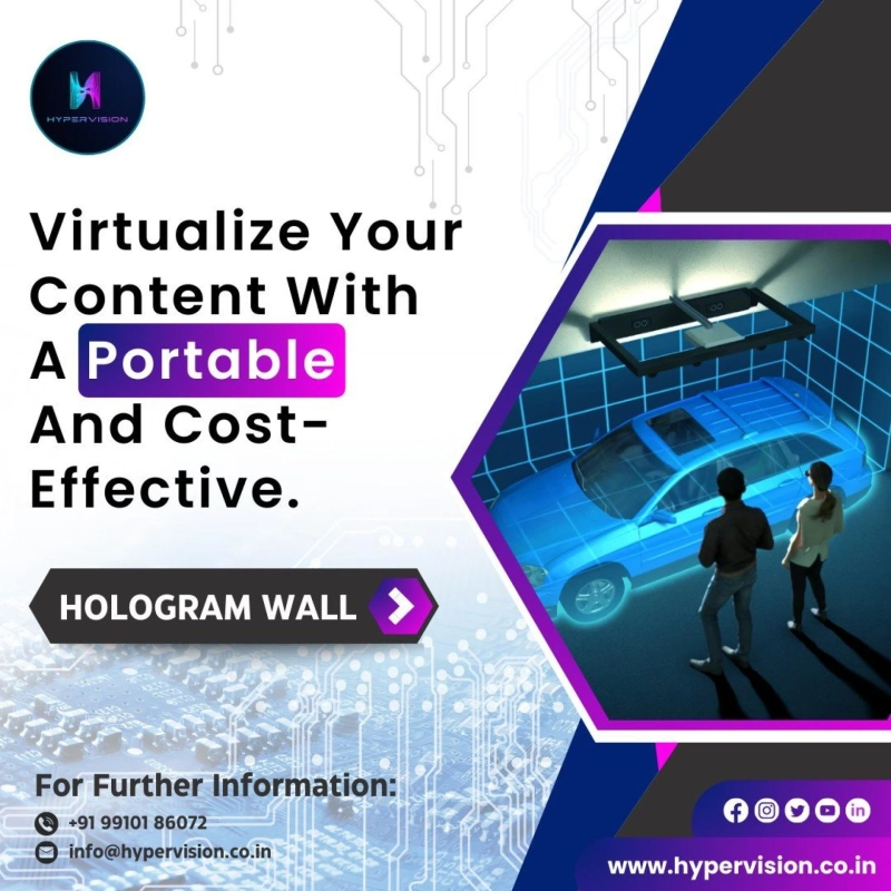 Virtualize your content with a portable and cost-effective #Holographicprojection.