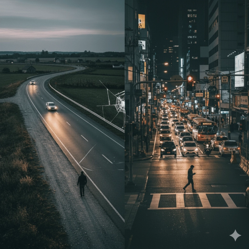 Vulnerability of Pedestrians in Rural and Urban Roads and Highways