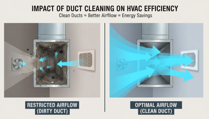 How Duct Cleaning for Homes and Businesses Enhances HVAC Efficiency