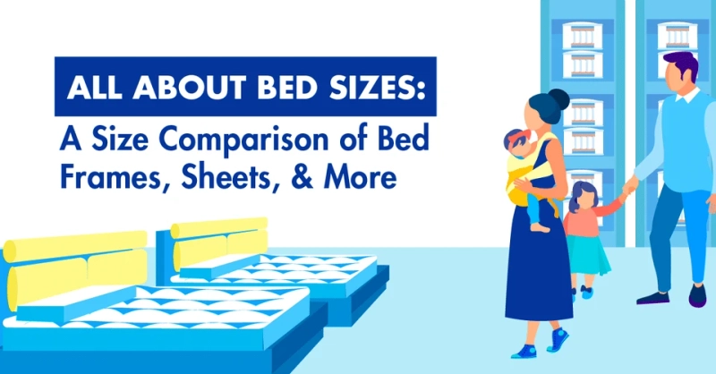 All About Bed Sizes: A Size Comparison of Bed Frames, Sheets, & More