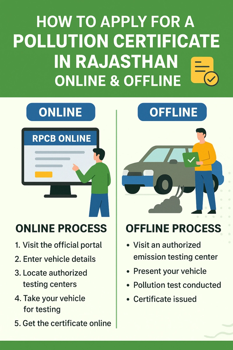 How to Apply for a Pollution Certificate in Rajasthan Online & Offline