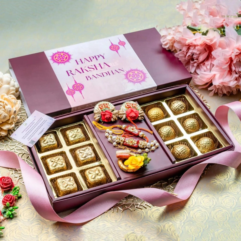 5 Gorgeous Rakhi with Delectable Chocolates to Woo Your Brother