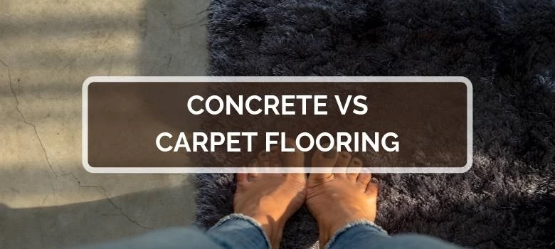 Why are concrete floors superior than carpeting?