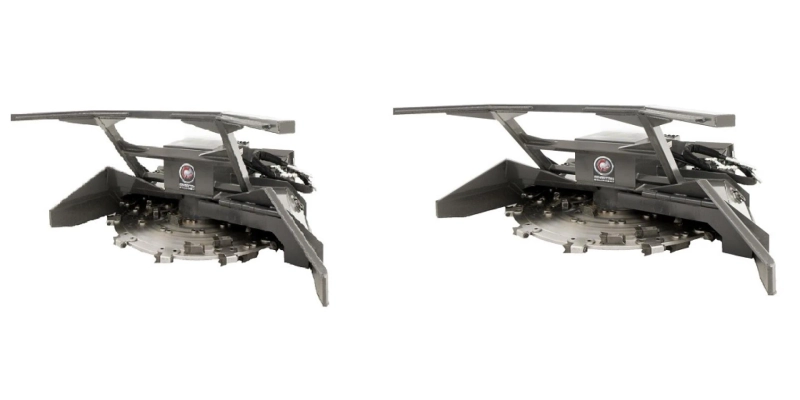 Cutting Above Ground-Level Vegetation with a Spartan Equipment Skid Steer Mulcher