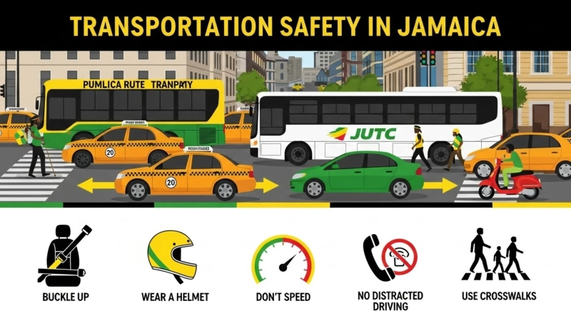 Transportation Safety in Jamaica: Taxis, Buses & Scooters