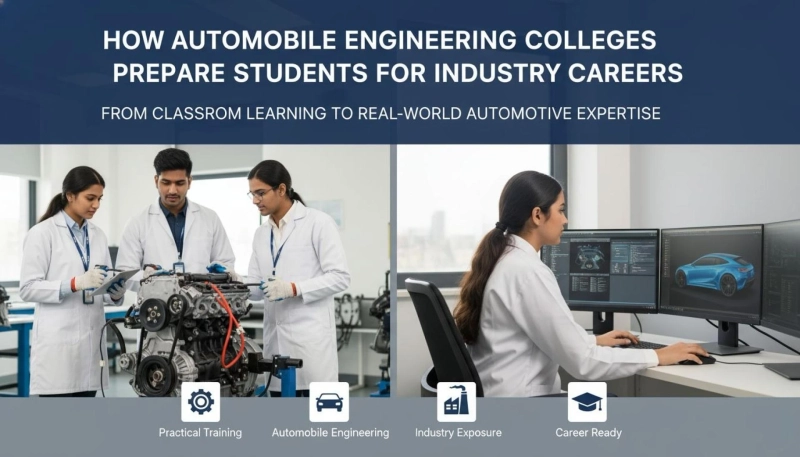 How Automobile Engineering College Helps Students Prepare for Industry Careers