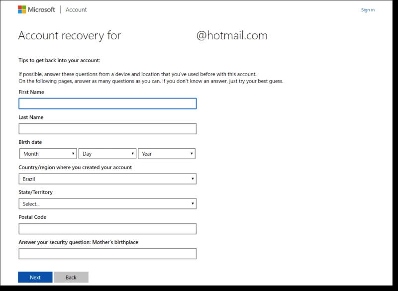 How Do You Get Your Hotmail Account Back