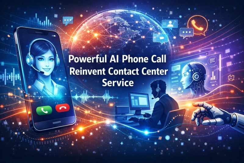 Powerful AI Phone Call Reinvent Contact Center Service