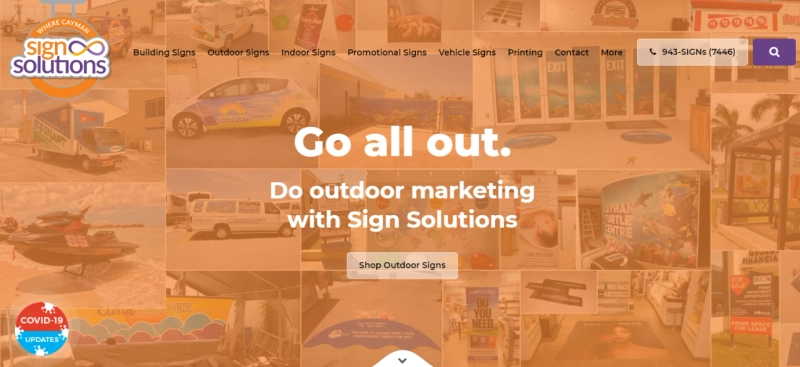 Signs in Cayman Islands - Communicating your Brand | Sign Solutions.