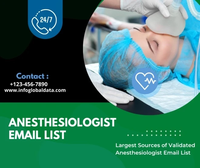 From where is the data for the Anesthesiologist Email List collected