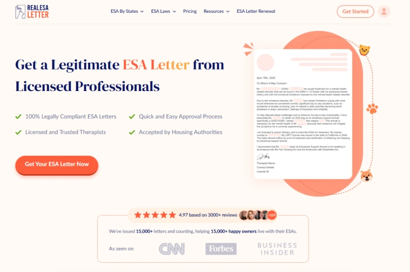 Idaho ESA Letters for Dogs, Cats & More – Fully Online