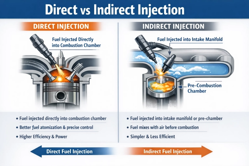 What is the Difference Between Direct vs Indirect Injection