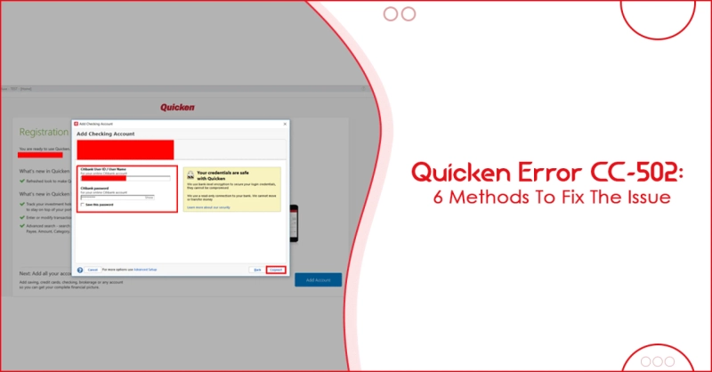 Quicken Error CC-502: 6 Methods To Fix The Issue
