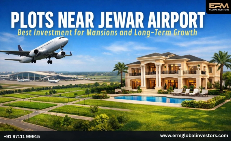 Plots Near Jewar Airport – Best Investment for Mansions and Long-Term Growth