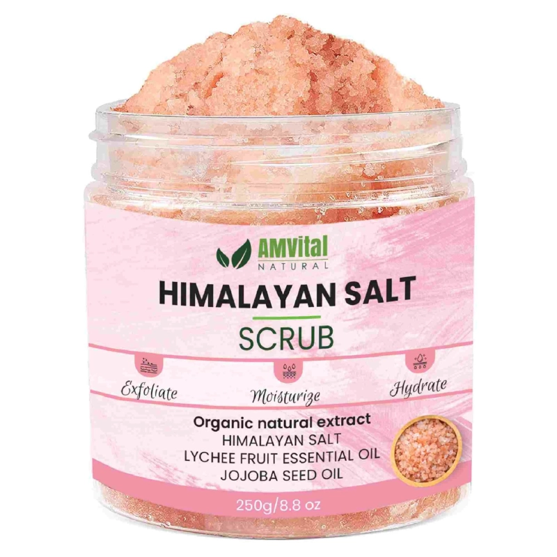 The Many Wonders of AMVital's Himalayan Salt Body Scrub: Exfoliate, Hydrate, and Glow