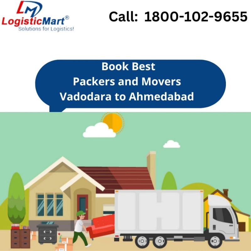 Move from Vadodara to Ahmedabad With Packers and Movers in Vadodara