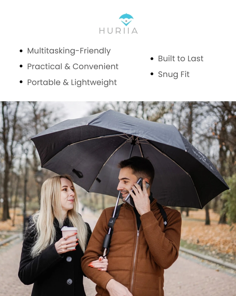 Find the Innovative Hands-Free Umbrella from Huriia