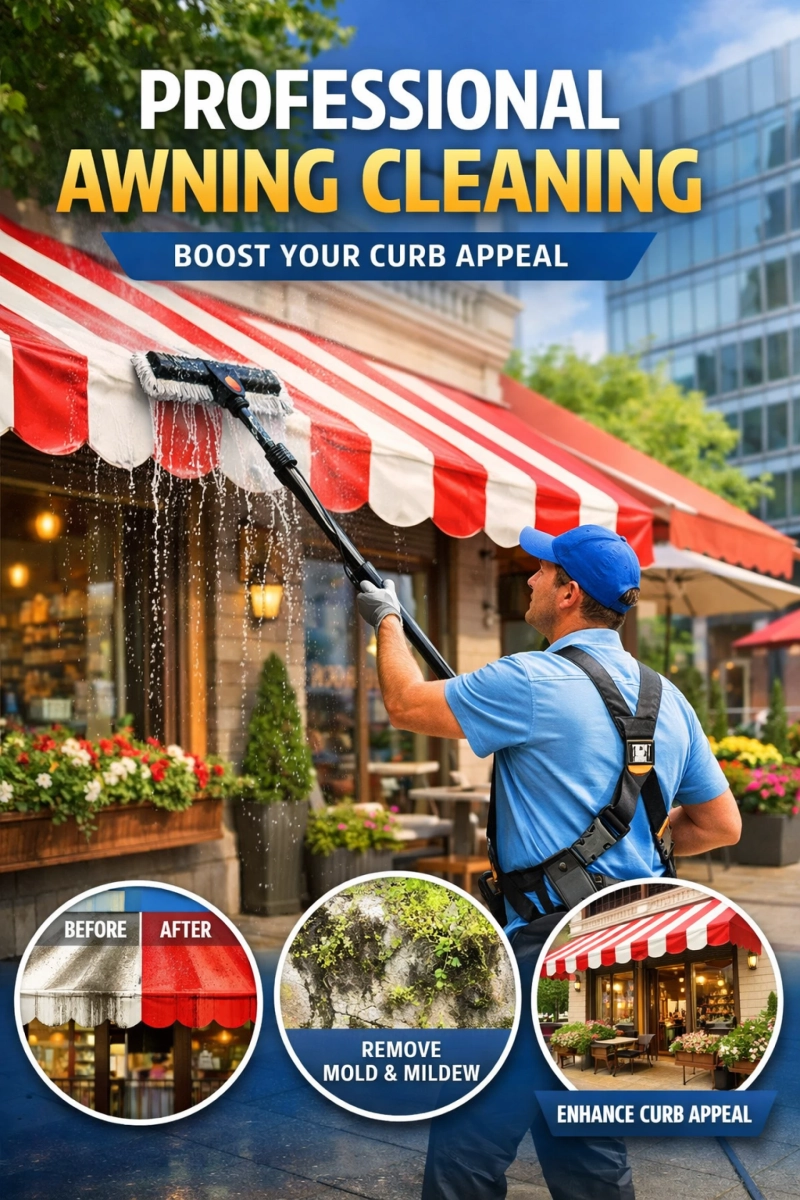 How Awning Cleaning Services Can Enhance Your Property’s Curb Appeal