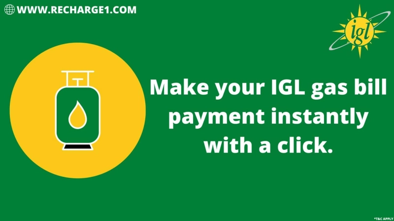 Make your IGL gas bill payment instantly with a click.