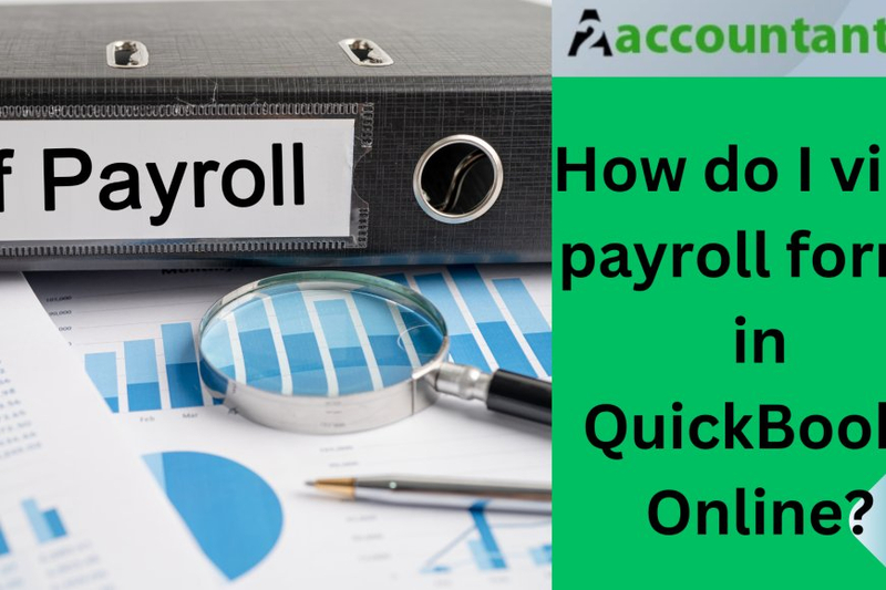 How do I view payroll forms in QuickBooks Online?