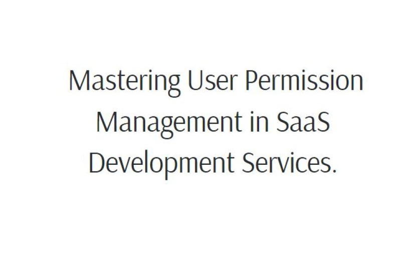 Mastering User Permission Management in SaaS Development Services