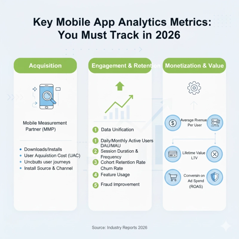 Key Mobile App Analytics Metrics You Must Track in 2026