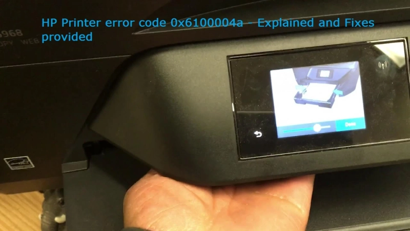 HP Printer error code 0x6100004a - Explained and Fixes provided