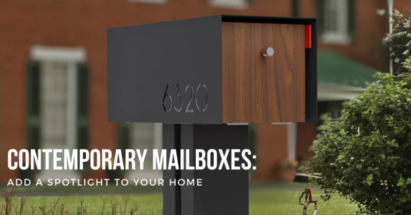 Contemporary Mailboxes: Add A Spotlight To Your Home