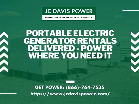 Portable Electric Generator Rentals Delivered - Power Where You Need It