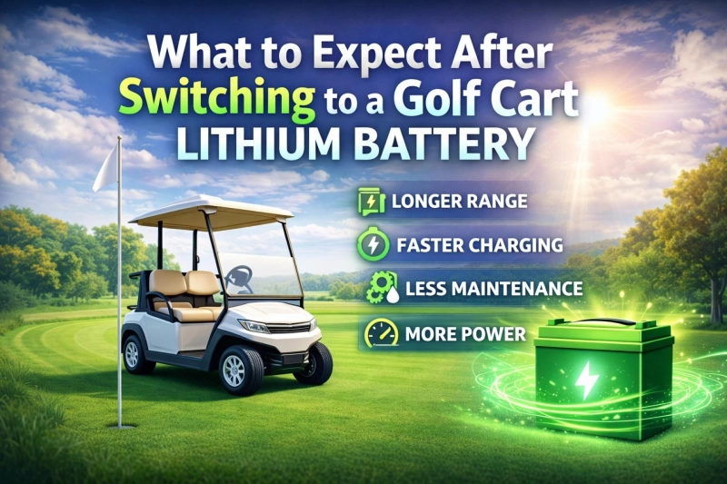 What to Expect After Switching to a Golf Cart Lithium Battery