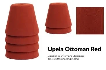 The Upela Ottoman Red: Where Luxury Meets Functionality