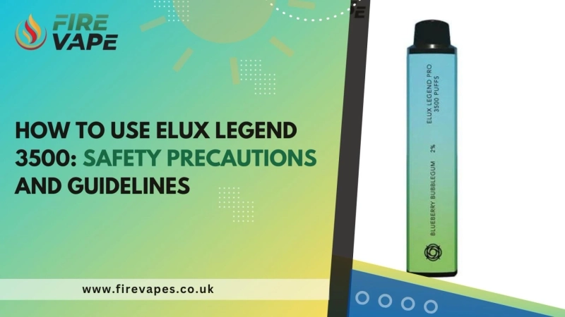 How to use Elux Legend 3500: Safety Precautions and Guidelines