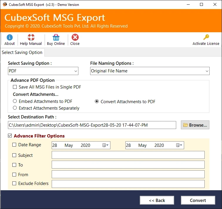 How to Bulk Save Outlook Emails As PDF Files?
