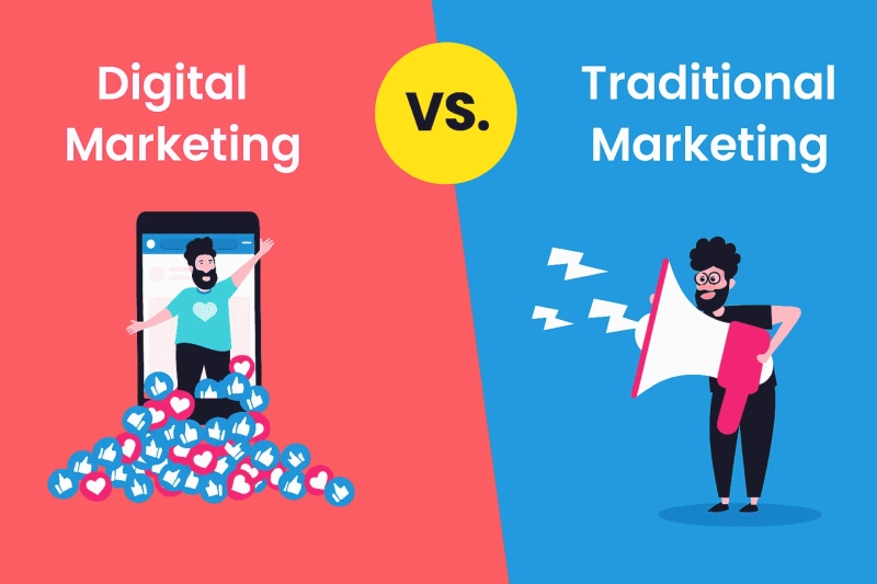 Difference Between Digital Marketing and Traditional Marketing