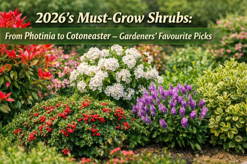 2026’s Must-Grow Shrubs: From Photinia to Cotoneaster – Gardeners’ Favourite Picks