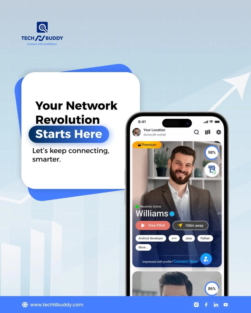 techNbuddy: The Professional Networking App for Modern Builders