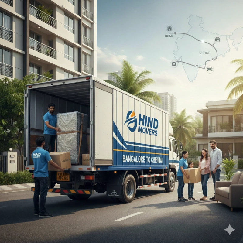 Packers and Movers Services From Bangalore to Chennai