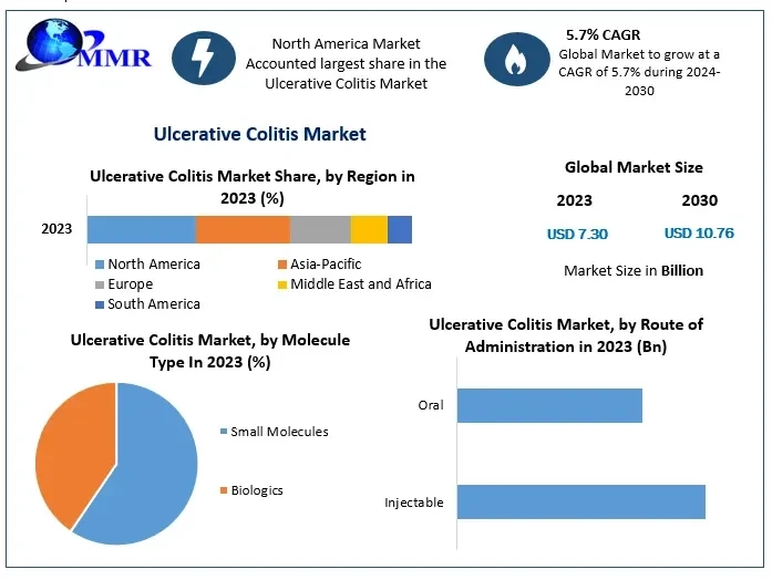 Ulcerative Colitis Market Insights: Estimated Growth at 5.7% CAGR, Valued at US$ 7.30 Bn in 2023