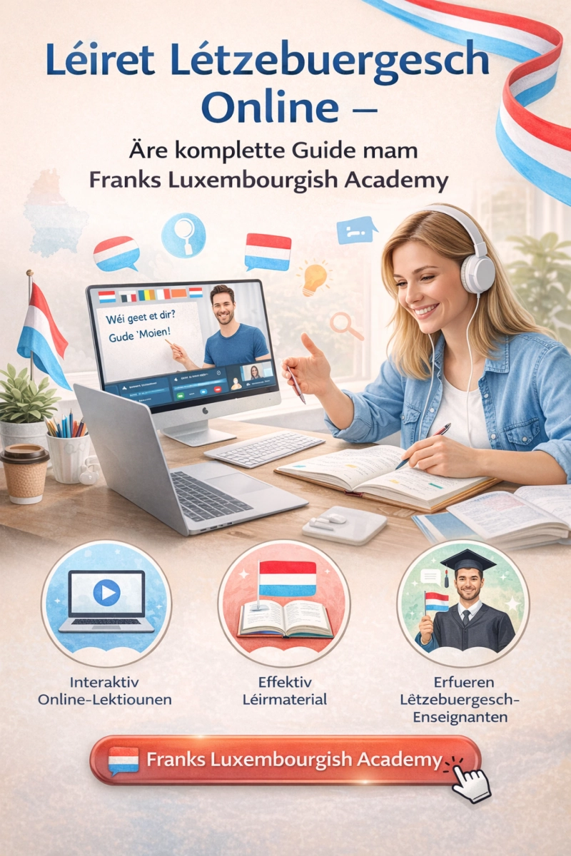 Léiert Lëtzebuergesch Online – Äre komplette Guide mam Franks Luxembourgish Academy
