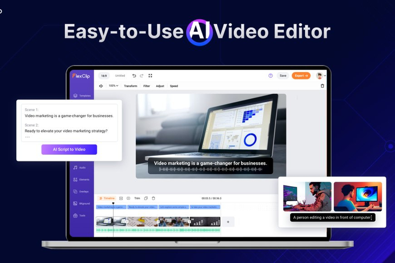 Flexclip AI Video Generator Tool