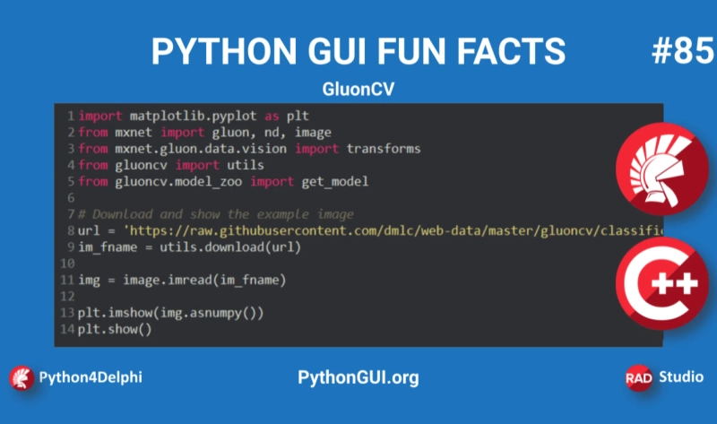 What is the GluonCV library? | Python GUI