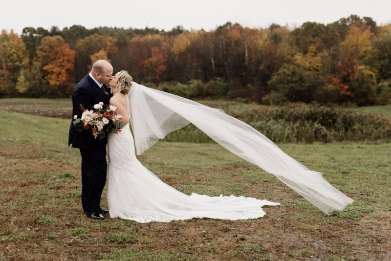 J & J's October 30th Barn at Bradstreet Farm Barn Weddings in Massachusetts