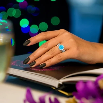 Sterling Silver Turquoise Ring at Wholesale Prices from Rananjay Exports