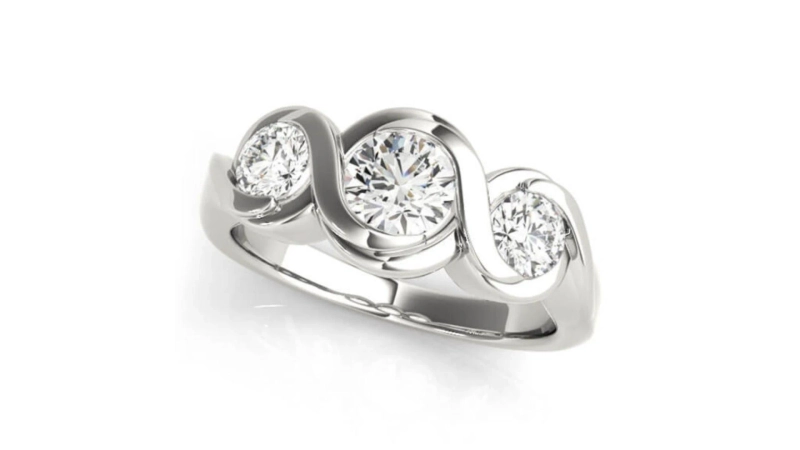 Get a Custom-Designed Three Stone Engagement Ring, a Symbol of Your Eternal Love