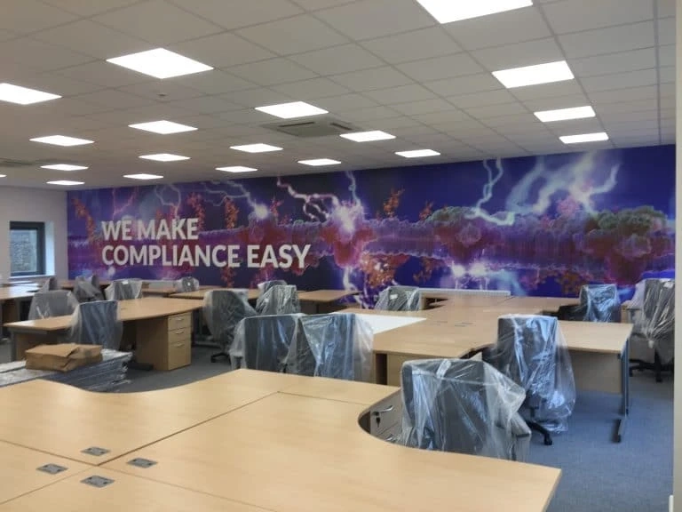Cools Ways to Design your Office Wall with 3D Wallpaper Prints