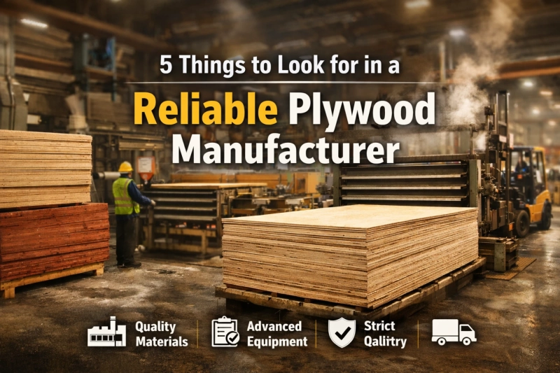 5 Things to Look for in a Reliable Commercial Plywood Manufacturer