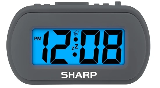 How do I set up my Sharp digital alarm clock?